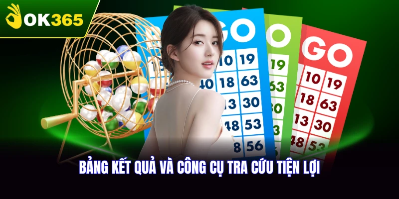 Bảng kết quả và công cụ hỗ trợ tra cứu nhanh chóng